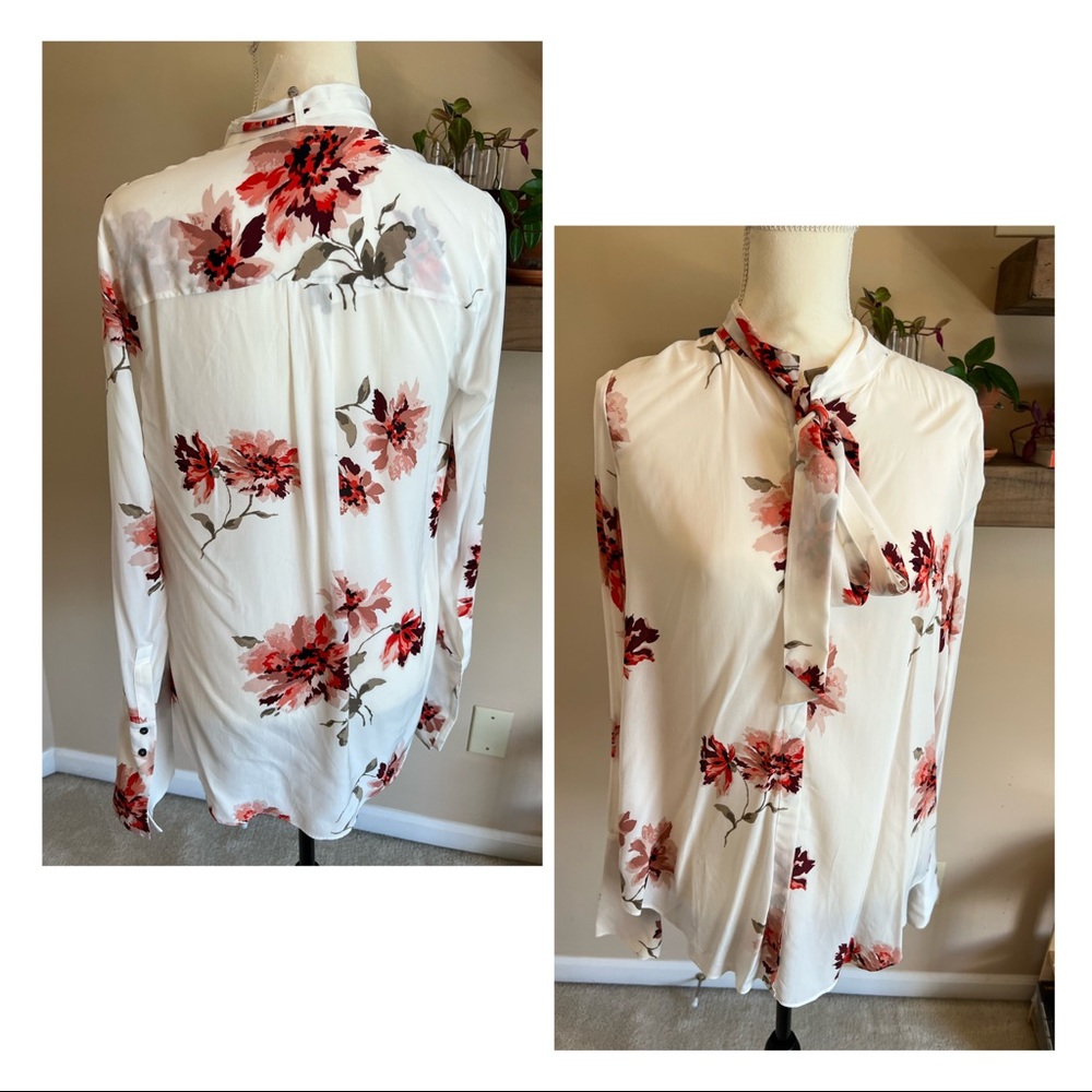 Joie Nadal Porcelain Blouse Size Small